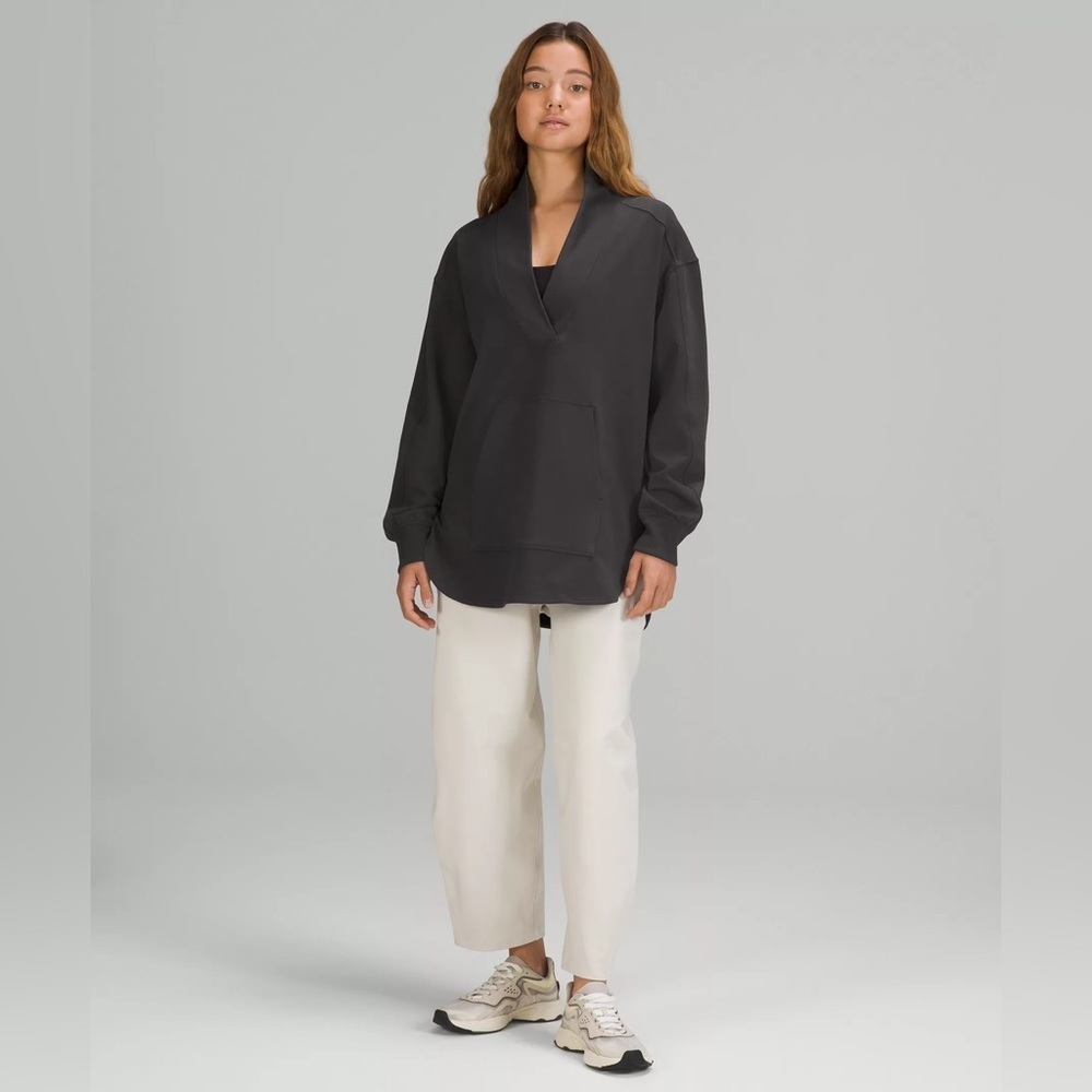 Lululemon LA Oversized Long Sleeve Tunic Dark Grey EUC